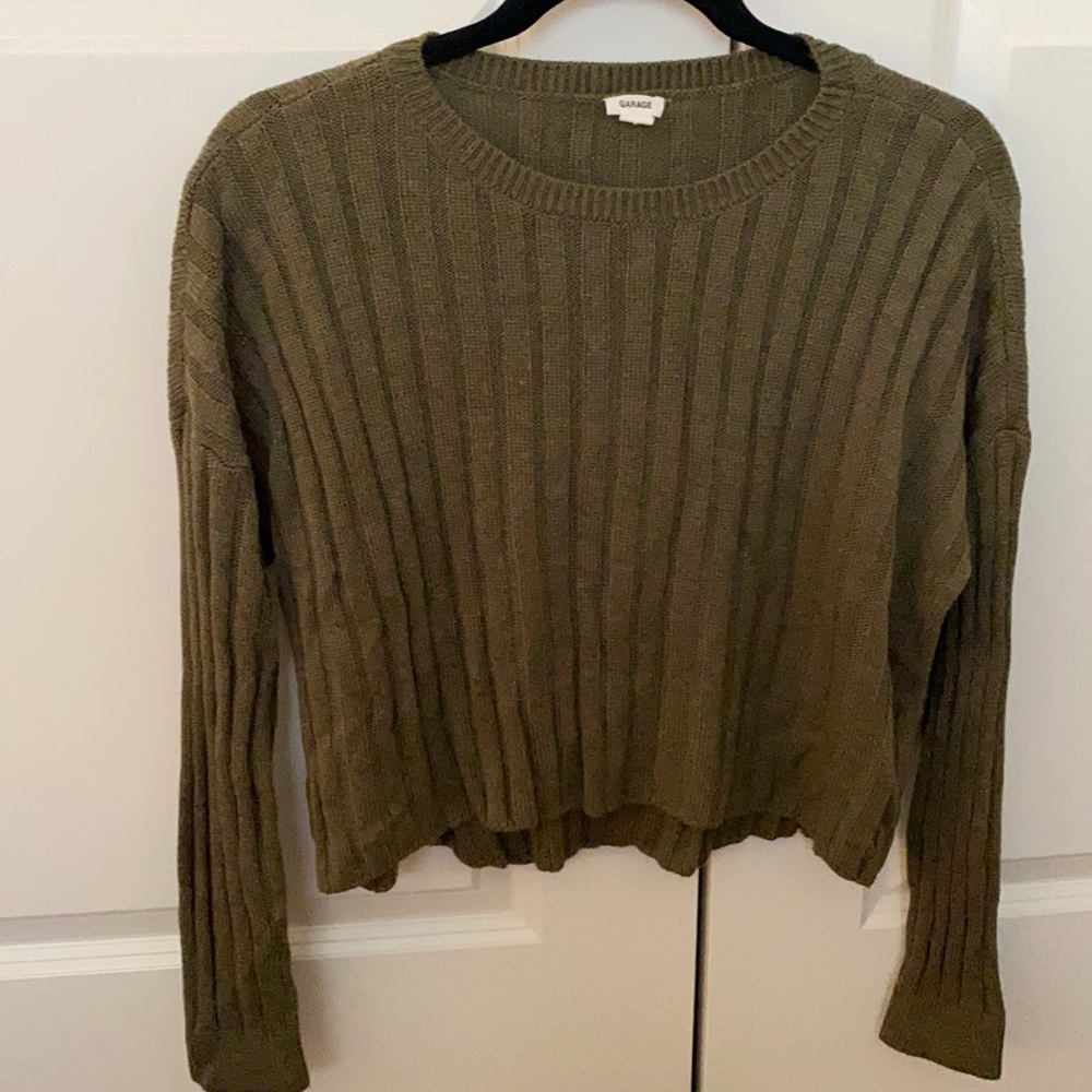 olive green sweater